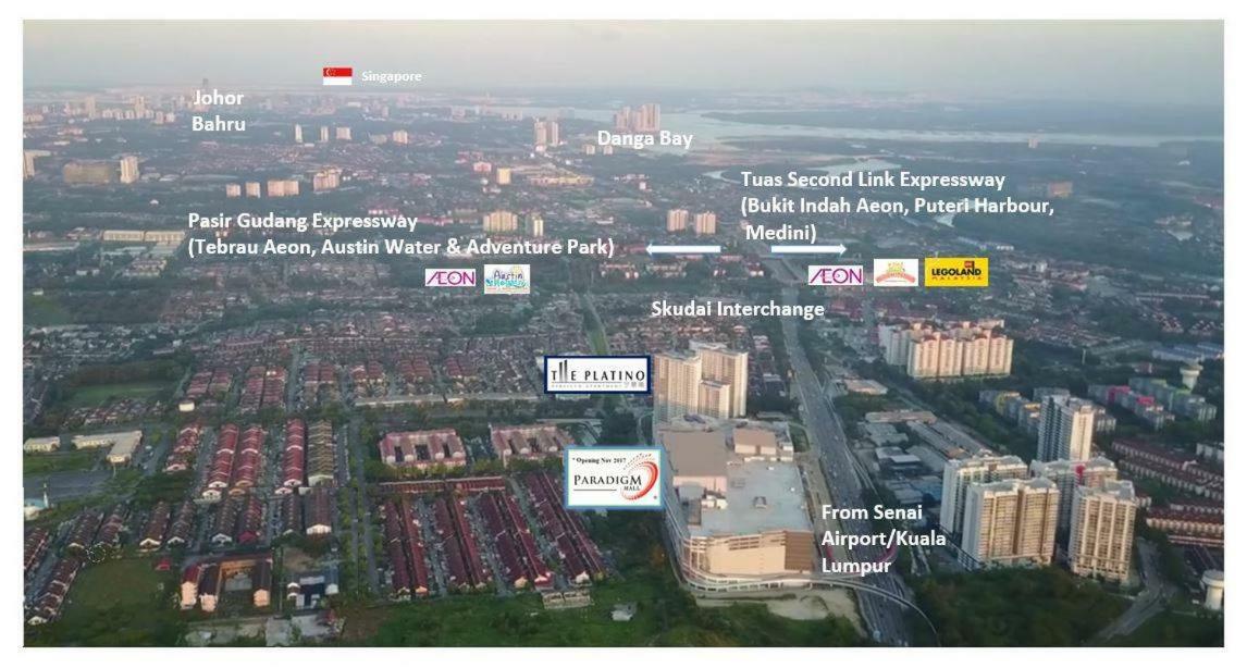 Johor Bahru Paradigm Leplatino Homestay エクステリア 写真